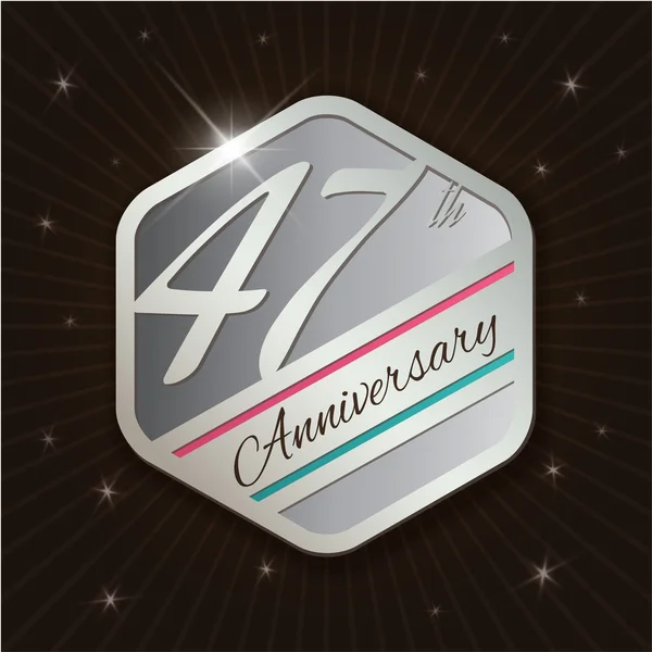 Emblema anniversario di classe — Vettoriale Stock