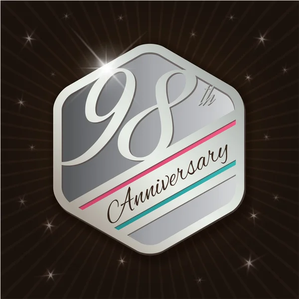 Classy anniversary emblem — Stock Vector