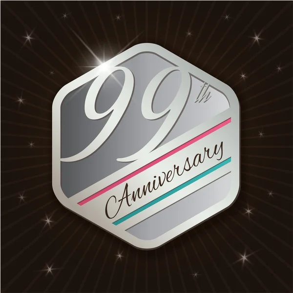 Classy anniversary emblem — Stock Vector