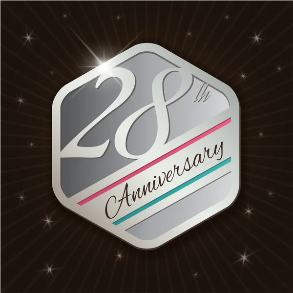 Classy anniversary emblem — Stock Vector
