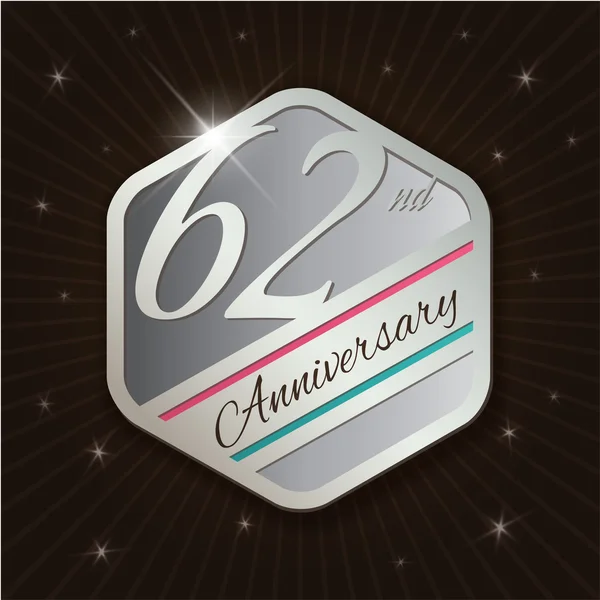 Classy anniversary emblem — Stock vektor