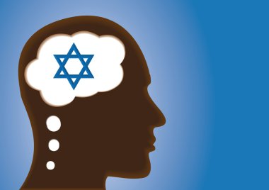 Magen David tasvir eden baş düşünce