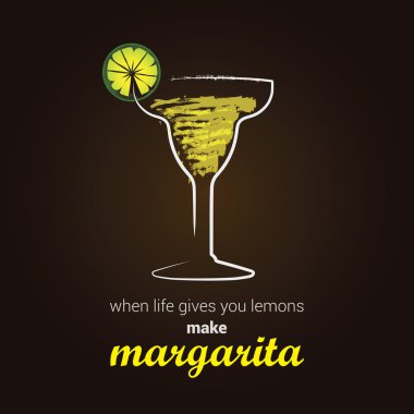 Şık Margarita kokteyl