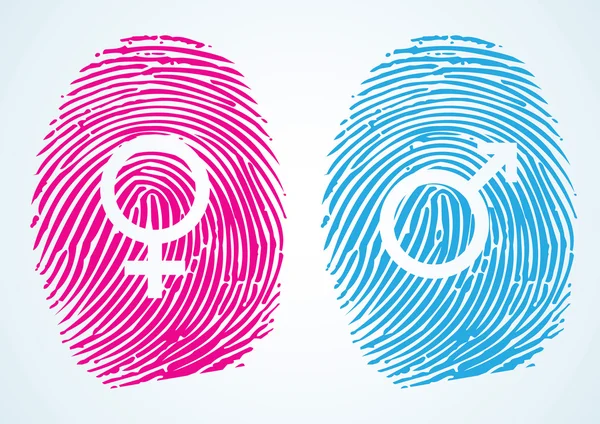 Male and Female Symbols — Stock Vector