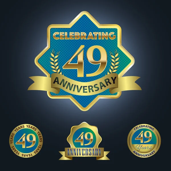 Celebrating 49 Years Anniversary — Stock Vector