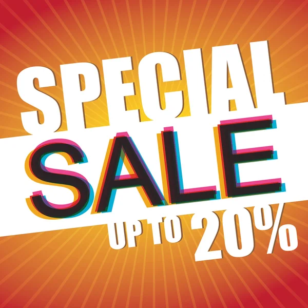 Special Sale Up to 20 — Stock Vector