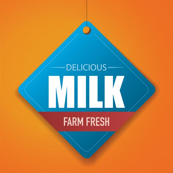 Delizioso latte - Fattoria fresca — Vettoriale Stock