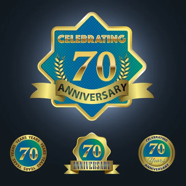 Celebrating 70 Years Anniversary — Stock Vector