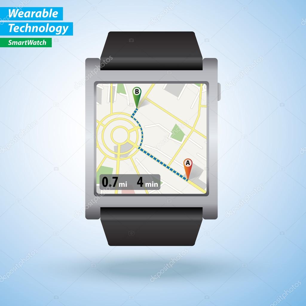 GPS Map Directions on SmartWatch