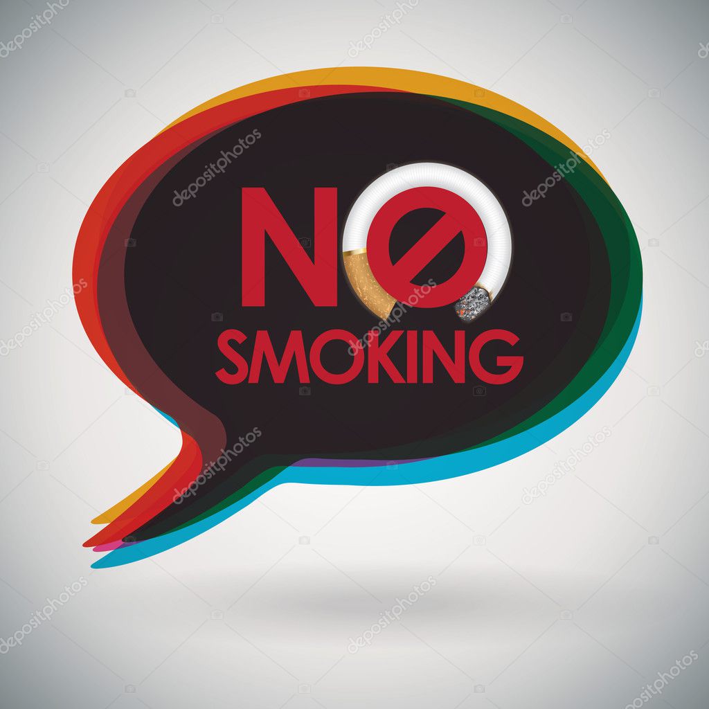 Speech bubble - NO SMOKING