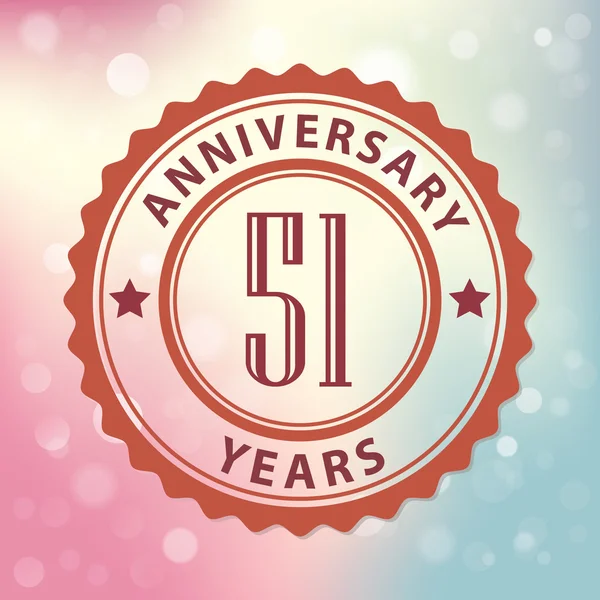 "51 años aniversario " — Vector de stock