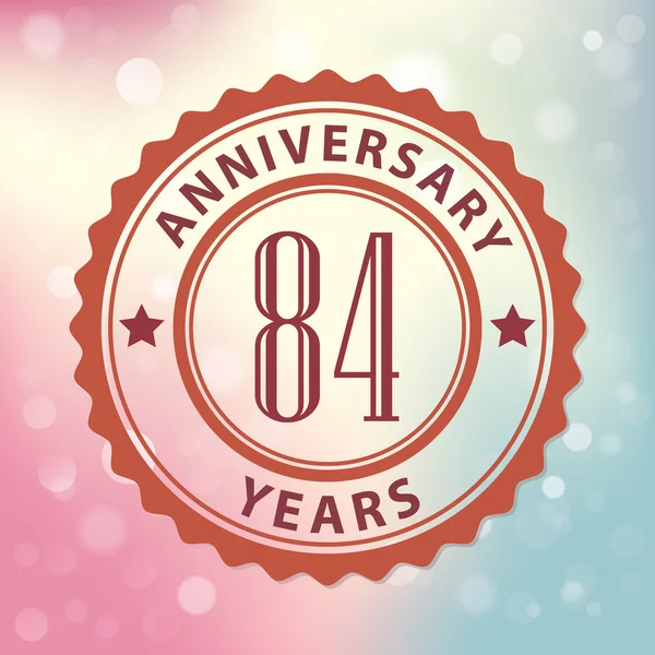 "84 jaar verjaardag" — Stockvector