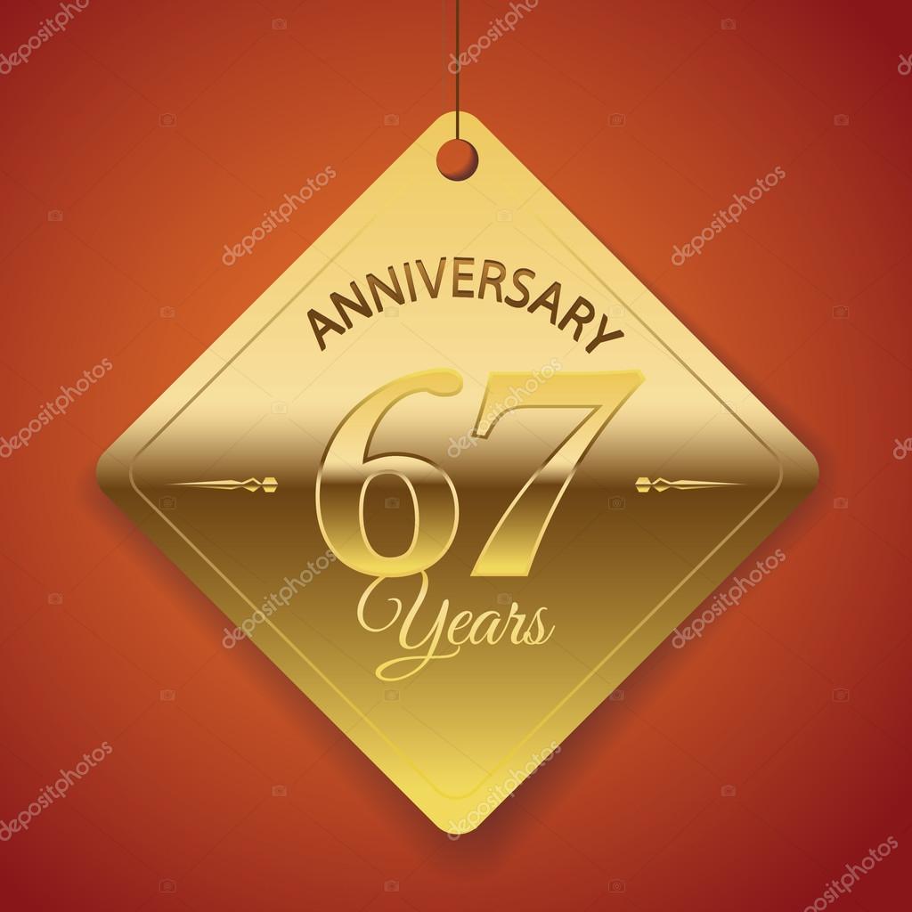 cartel-del-aniversario-de-67-a-os-stock-vector-by-harshmunjal-69244553