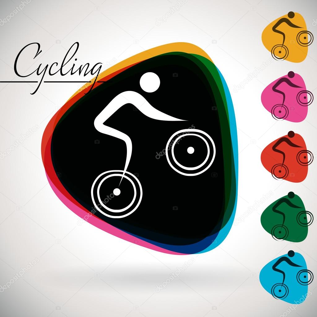 Sports Event icon, symbol - Cycling.