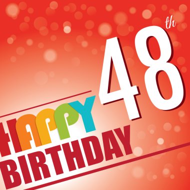 48 doğum günü partisi davet