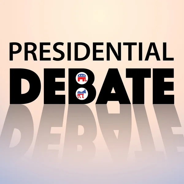Debate - Elecciones 2016 — Archivo Imágenes Vectoriales