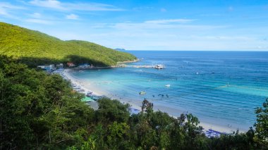 Mavi gökyüzü ve mavi deniz