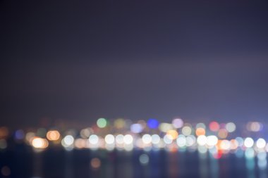 gece şehir bokeh