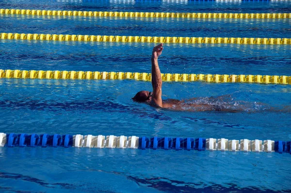 Schwimmer Großen Freibad — Stockfoto