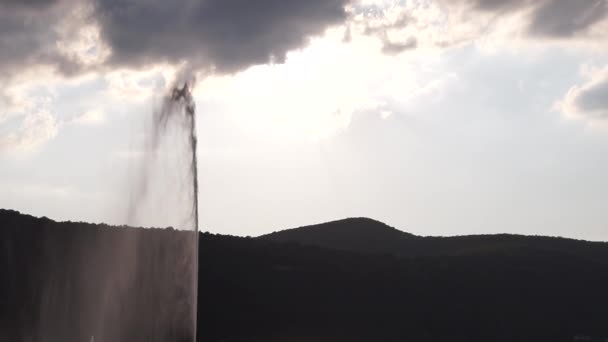 Fuente Agua Lago Abrau Durso Cerca Novorossiysk Rusia — Vídeos de Stock