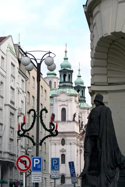 Prague pequenas ruas — Fotografia de Stock