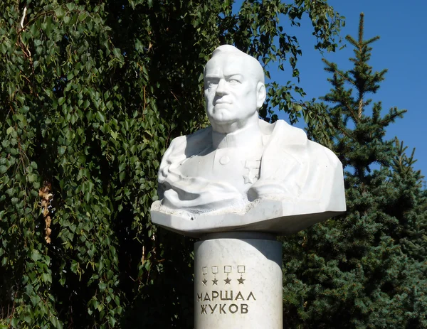 Monumento al maresciallo Zhukov — Foto Stock