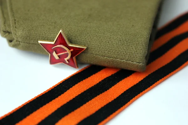 Kızıl Ordu man's garnizonu cap — Stok fotoğraf