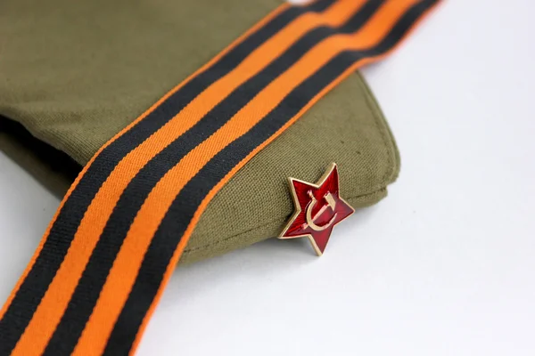 Gorra de guarnición del hombre del Ejército Rojo —  Fotos de Stock