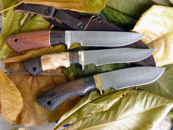 Knife tourist from Damascus  steeld — Stock Photo, Image