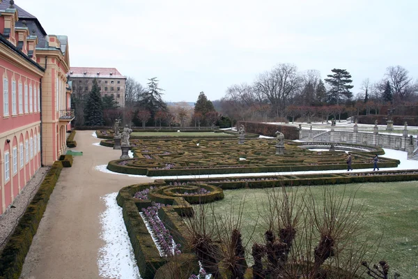 Jardim inglês no inverno — Fotografia de Stock