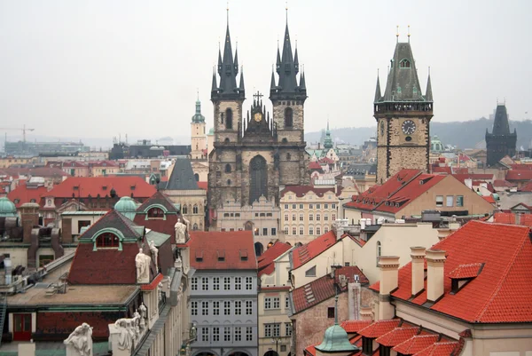 Dächer der Stadt Prag — Stockfoto