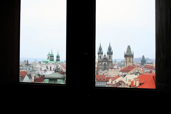 Double View from the window — Stock Photo, Image