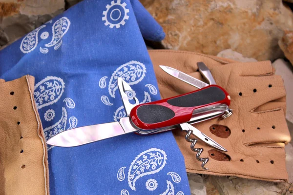 Knife folding — Stock Photo, Image