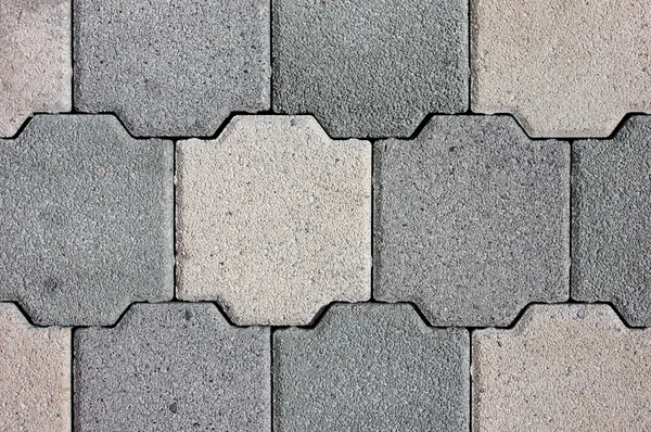 Lajes de pavimentação de várias formas — Fotografia de Stock