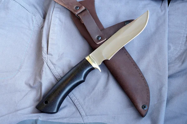 Nůž lovecký turistický — Stock fotografie