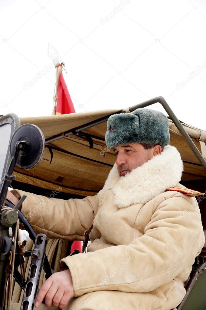 Defender of Stalingrad in a winter form