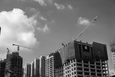 Siyah beyaz görüntü ısıtmak İnşaat