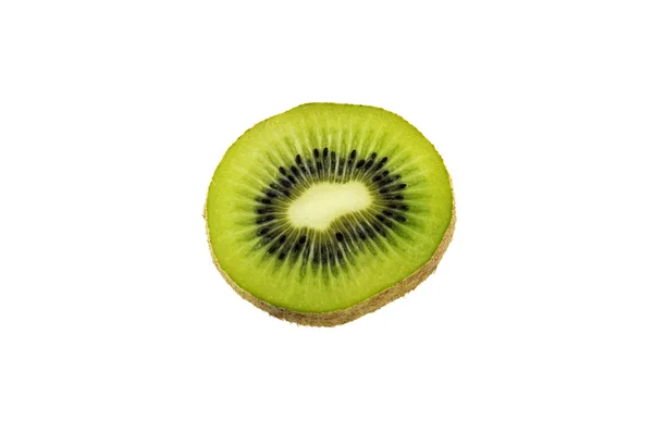 Aproape de kiwi izolat peste alb — Fotografie, imagine de stoc