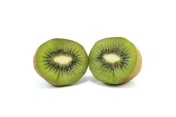 Aproape de kiwi izolat peste alb — Fotografie, imagine de stoc