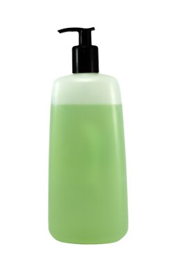 soyut şampuan jel şişe beyaz bitti izole