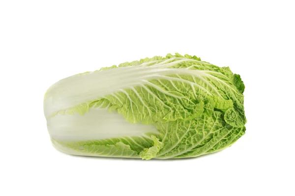 Close up of napa cabbage isolated over white — Stock Photo, Image