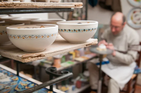 Tazas de té de cerámica pintada —  Fotos de Stock