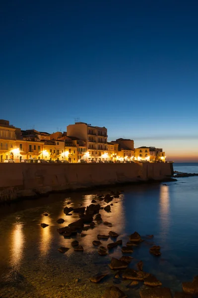 Ortigia at dusk — Stock Photo, Image