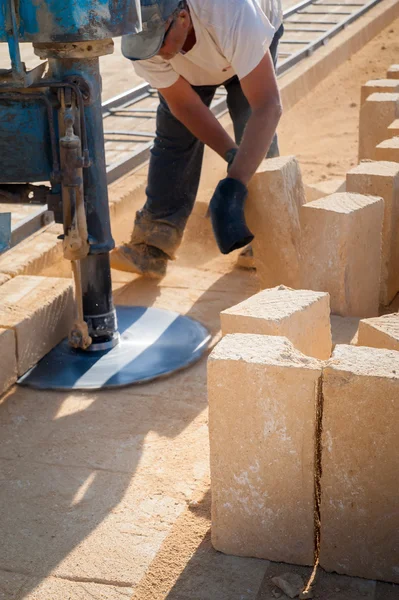 Tufa stone quarry — Stock Photo, Image