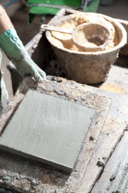 Kırmızı tuğla esnaf