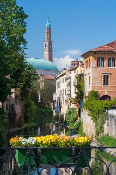 Vicenza mosty a řeky — Stock fotografie