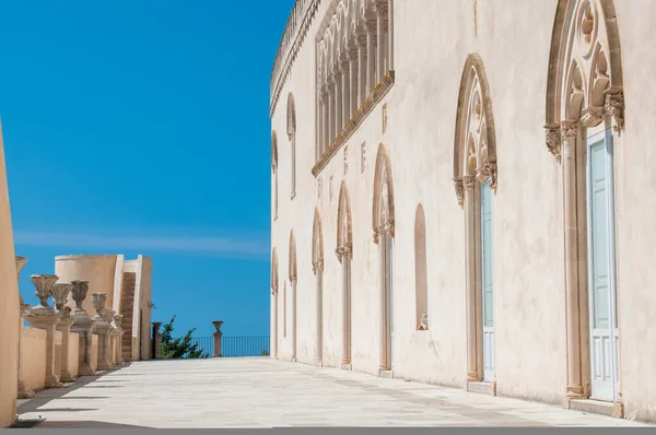 Sicilya Nın Ragusa Ilindeki Donnafugata Kalesi Nin Dış Cephesinin Kısmi — Stok fotoğraf