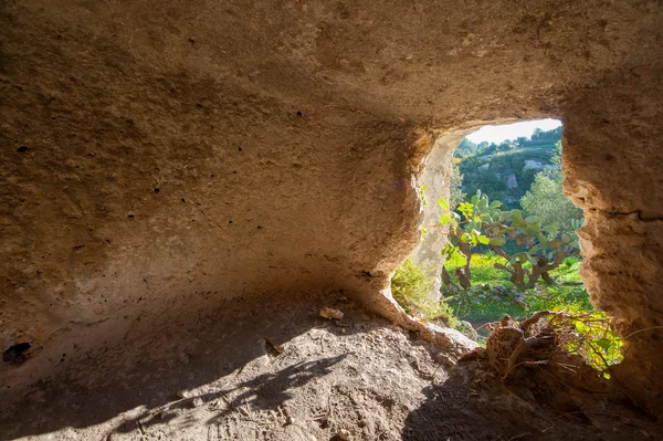 Necropoli rocciosa — Foto Stock