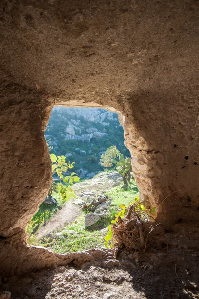 Necropoli rocciosa — Foto Stock