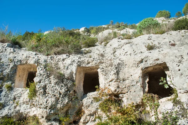 Necropoli rocciosa — Foto Stock